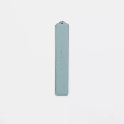 Coach Remade Leather Heat Crease Bookmark In Aquamarine