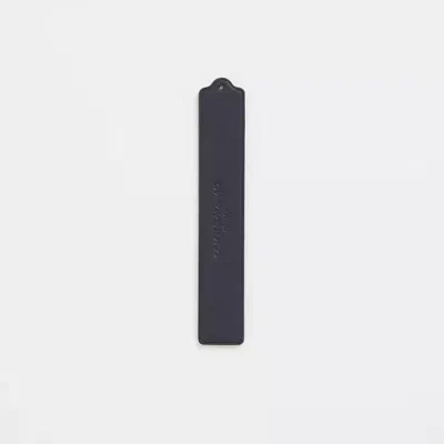 Coach Remade Leather Heat Crease Bookmark In Black