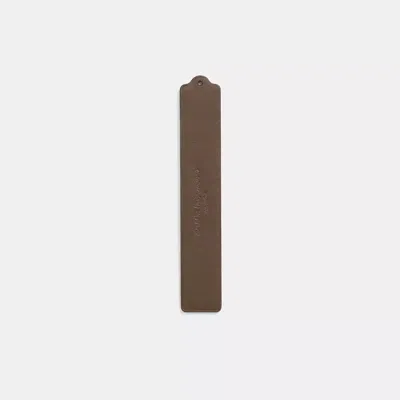 Coach Remade Leather Heat Crease Bookmark In Olive