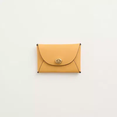 Coach Remade Medium Pouch In Mustard