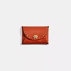 Coach Remade Medium Pouch With Rivets In Saddle