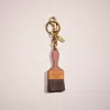 Coach Remade Paintbrush Bag Charm In Brown/multi