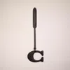 Coach Remade Signature Bag Charm In Black