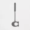Coach Remade Signature Bag Charm In Gunmetal