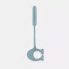 Coach Remade Signature Bag Charm In Light Blue