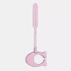 Coach Remade Signature Bag Charm In Pink