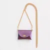 Coach Remade Small Colorblock Pouch Crossbody In Amethyst Multi