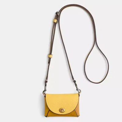 Coach Remade Small Colorblock Pouch Crossbody In Multi