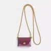 Coach Remade Small Colorblock Pouch Crossbody In Purple Multi