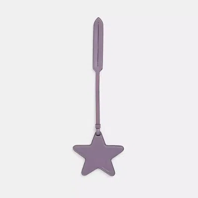 Coach Remade Star Bag Charm In Purple Multi