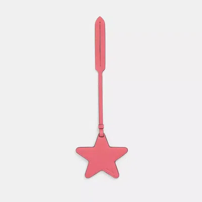 Coach Remade Star Bag Charm In Salmon Pink