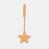 Coach Remade Star Bag Charm In Yellow Multi