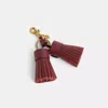 Coach Remade Tassel Bag Charm In Brown