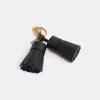 Coach Remade Tassel Bag Charm In Black