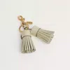 Coach Remade Tassel Bag Charm In Seafoam