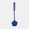 Coach Remade Tea Rose Bag Charm In Blue Multi