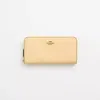Coach Restored Accordion Zip Wallet In Brass/vanilla