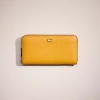 Coach Restored Accordion Zip Wallet In Brass/yellow Gold