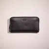 Coach Restored Accordion Zip Wallet In Pewter/black