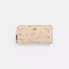 Coach Restored Accordion Zip Wallet With Antique Floral Print In Brass/ivory