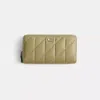 Coach Restored Accordion Zip Wallet With Pillow Quilting