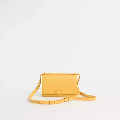 Coach Restored Bandit Crossbody Bag In Silver/canary