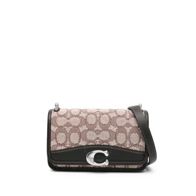 Coach Restored Bandit Crossbody In Signature Textile Jacquard In Black