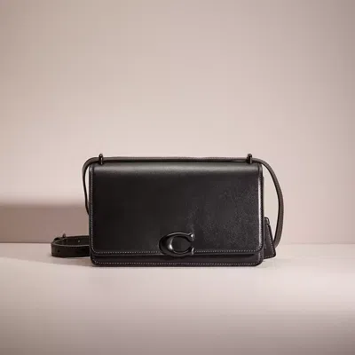 Coach Restored Bandit Shoulder Bag In Matte Black/black