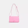 Coach Restored Bandit Shoulder Bag In Silver/vivid Pink