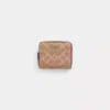 Coach Restored Billfold Wallet In Signature Canvas In Brass/tan/rust