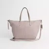 Coach Restored Bleecker Cooper Satchel In Silver/parchment