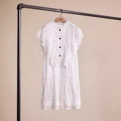 Coach Restored Broderie Anglaise Dress In Off White