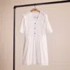 Coach Restored Broderie Anglaise Mini Dress In Cream