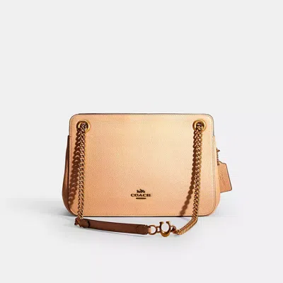 Coach Restored Bryant Convertible Carryall In Brass/beechwood