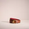 Coach Restored C Hardware Reversible Belt, 25mm In Brass/red/1941 Saddle