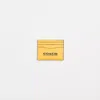 Coach Restored Card Case In Canary/black