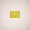 Coach Restored Card Case In Key Lime/army Green