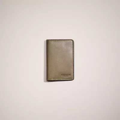 Coach Restored Card Wallet In Army Green