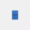 Coach Restored Card Wallet In Blue Fin/black