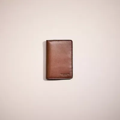 Coach Restored Card Wallet In Saddle
