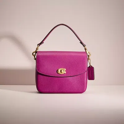 Coach Restored Cassie Crossbody 19 In Brass/deep Plum