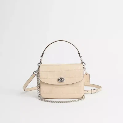 Coach Restored Cassie Crossbody Bag 19 In Silver/ivory