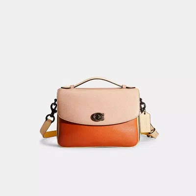Coach Restored Cassie Crossbody In Colorblock In Pewter/ginger Multi