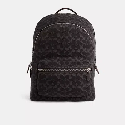 Coach Restored Charter Backpack In Signature Denim