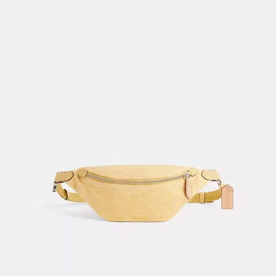 Coach Restored Charter Belt Bag 7 In Signature Denim