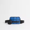 Coach Restored Charter Crossbody With Hybrid Pouch In Signature Leather In Blue Fin/black