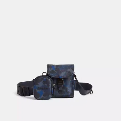 Coach Restored Charter North/south Crossbody With Hybrid Pouch With Camo Print In Multi