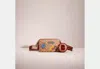 Coach Restored Charter Slim Crossbody In Signature Canvas With Patches In Tan/rust Multi