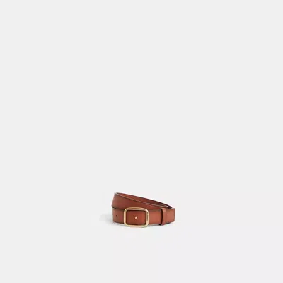 Coach Restored Classic Buckle Belt, 30mm In Brown