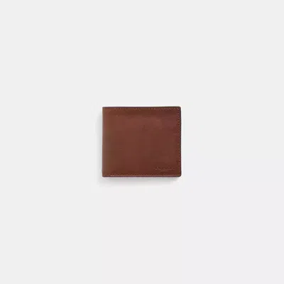 Coach Restored Coin Wallet In Dark Saddle